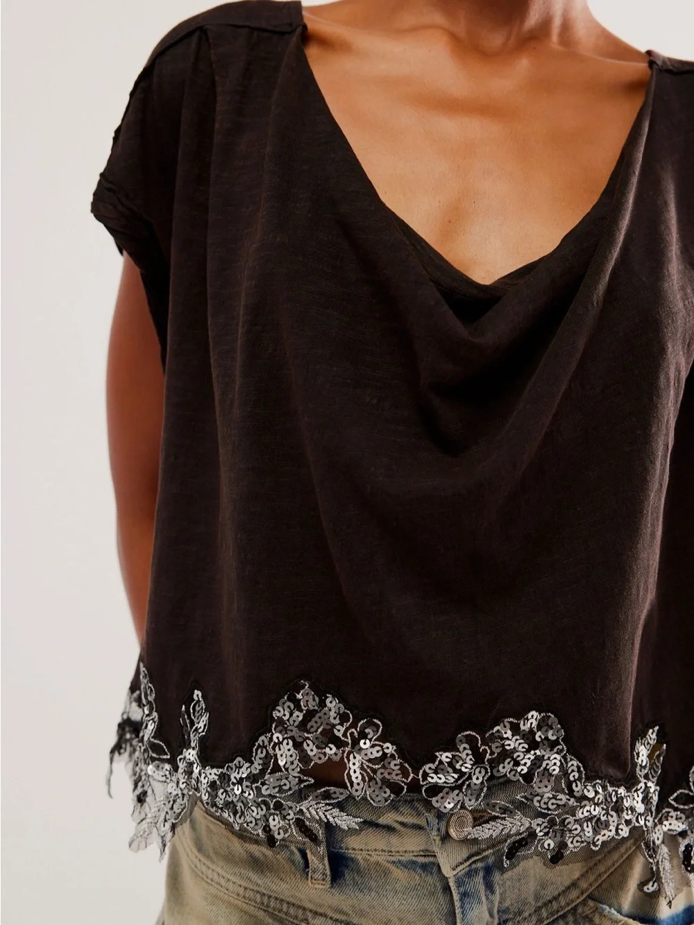 Free People Fashionably Late Top